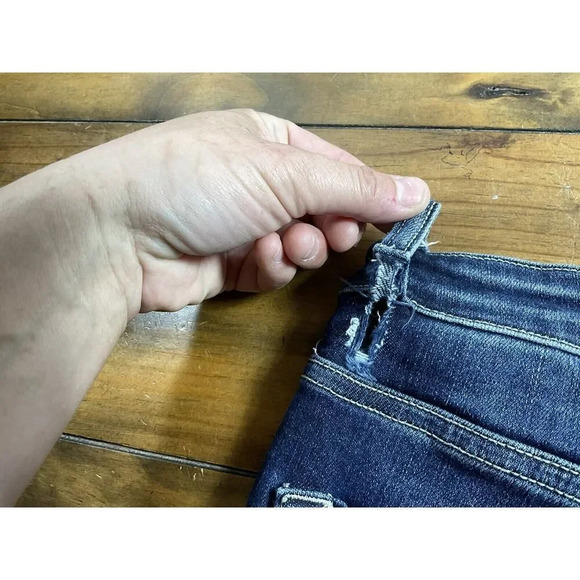 KANCAN Women’s Jeans Estilo Raw Hem Size 3/25 Blue 5-Pocket - Picture 8 of 12